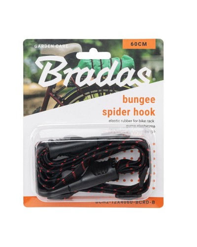 Еластична гума для велосипедного багажника BUNGEE SPIDER HOOK чорна, 60 см, BCH2-12X4060-BCRD-B