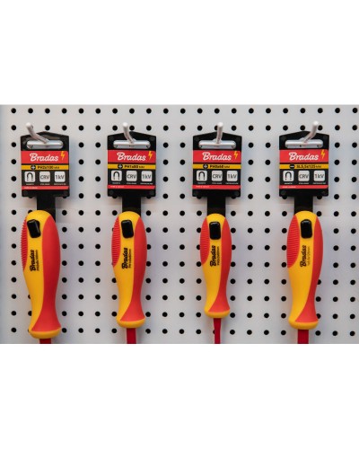 Отвертка крестообразная, PH1 5/80 мм 1 кВ, HOME & GARAGE, DIY-PH111080-V