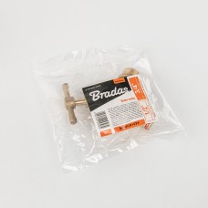 Кран вентильный РЗ 1/2", выход РЗ 3/4", BRASS, BR-KCR1234