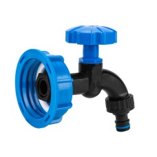 Набор IBC РО S60x6, кран, нейлон РЗ 1/2" на шланг 5/8", 1/2" + ниппель, IBCS60-WL-K112