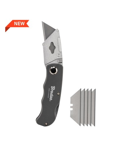 Универсальный складной металлический нож, лезвие 19мм, DIY-KN190201/B