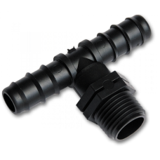 Тройник с наружной резьбой 1/2". штуцер под трубку 25мм. DSWA06-1225L