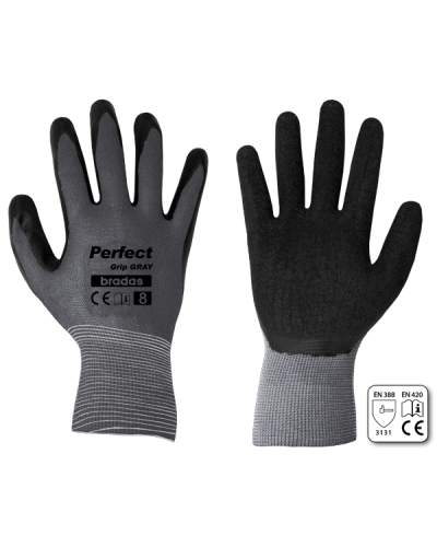 Рукавички захисні PERFECT GRIP GRAY латекс. розмір 9. RWPGGY9