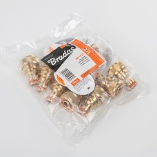 Переходник для шланга 1/2" с ниппелем, BRASS, BR-2122