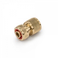 Коннектор латунный 1/2", STOP, BRASS, BR-2140