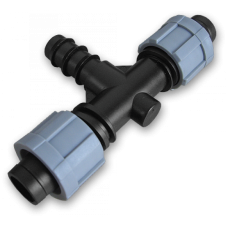 Тройник капельная лента х2/соединитель для трубки 16мм. DSTA03-16L