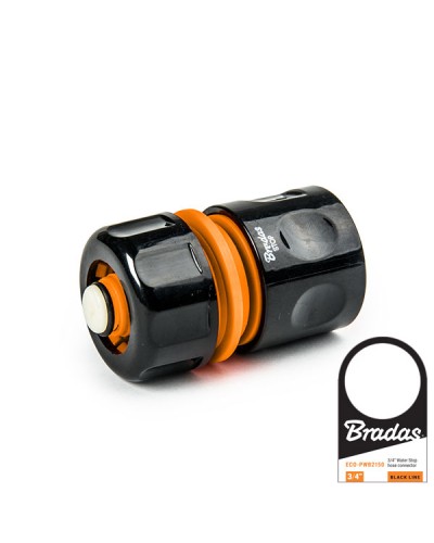 Конектор 3/4". POWER JET - STOP. BLACK LINE. ярлик. ECO-PWB2165