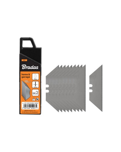 Запасные трапециевидные лезвия 19 мм NEUTRAL, коробка, 10 шт., DIY-KN1902BN/10BOX