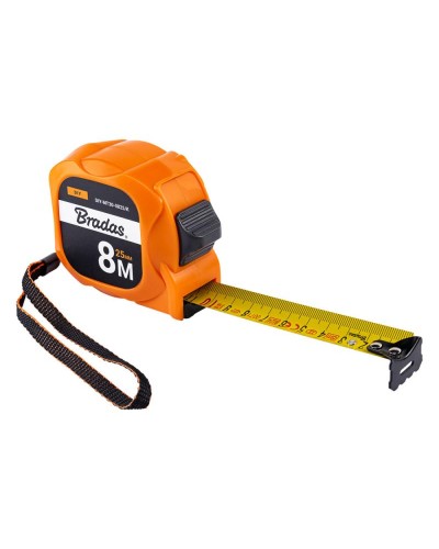 Рулетка на котушці, кінець з нержавіючої сталі, TINY 8м/25мм, DIY-MT30-0825/K