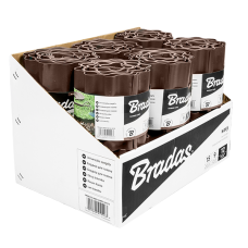 Бордюр волнистый газонный 9м х 20см. коричневый. OBFB 0920