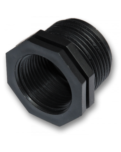 Редукционный переходник из внешней резьбы 1" на внутреннюю 3/4". DSA-511034L