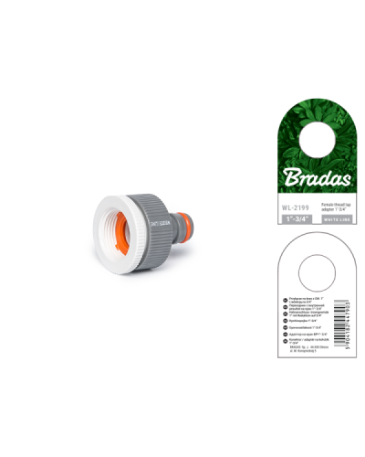 Адаптер на кран редукційний із внутрішньою різьбою 1" / 3/4". WHITE LINE. WL-2199