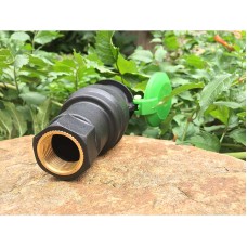 Гидрант садовый (гидророзетка) с внутренней резьбой 3/4"+ соединитель с наружной резьбой 3/4". DSA-4834GW/34GZ