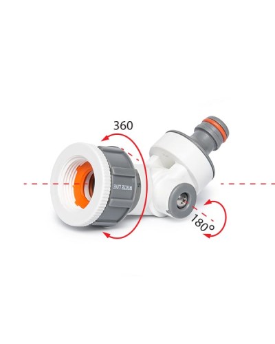 Адаптер обертовий на кран з внутрішньою різьбою 1" / 3/4". WHITE LINE. WL-2194