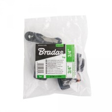 Кран садовый с входом и выходом РЗ 3/4" и ниппелем под коннектор. черный. GTM3434PP/BLACK