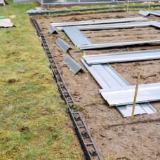 Бордюр садовый 58х1000мм, RIM-BORD, черный, OBRB58