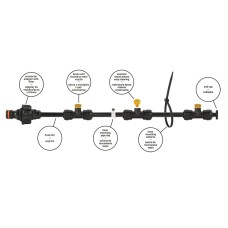 Туманообразователь (фогер) садовый 8 м, BLACK LINE, ECO-Z1008