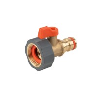 Адаптер с внутренней резьбой 3/4" с запорным краном BRASS SOFT, BR-S2230