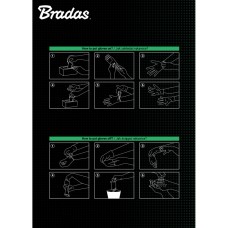 Нитриловые защитные перчатки, DIAMOND, размер L, 8-9, черный, RWJNDBC9