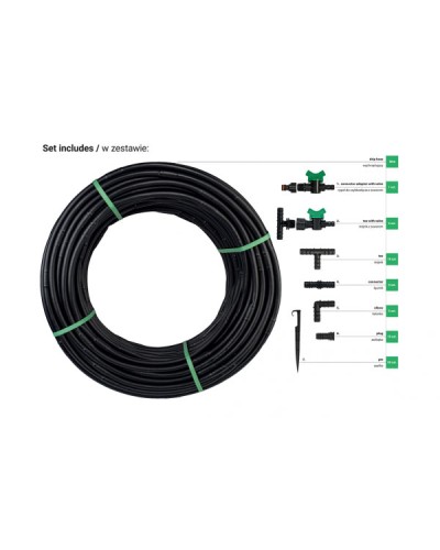 Комплект з крапельної трубкою 50 м. WATER FLOW DRIP. DSWWF50-SET2