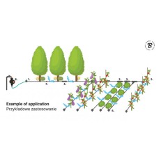 Комплект капельной трубкой 50 м. WATER FLOW DRIP. DSWWF50-SET2
