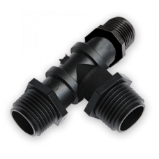 Трійник 3 х різьба зовнішня 3/4". DSA-563434L