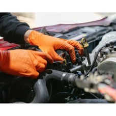 Нитриловые защитные перчатки, DIAMOND, размер XL, 9-10, оранжевые, RWJNDOR10