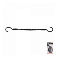 Гумка еластична FLAT BUNGEE CORD HOOK чорна 1.8 х 40см - 2 шт. у блістері. BCH5-18040BC-B