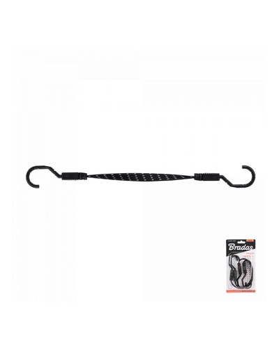 Резинка гибкая FLAT BUNGEE CORD HOOK черная 1.8х40см - 2 шт. в блистере. BCH5-18040BC-B