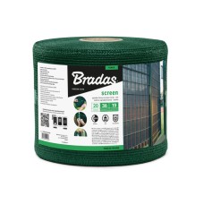 Лента/сетка для ограждения 19см х 36м, 200г/м.кв + клипсы 20шт, серая, TOB2001936GY