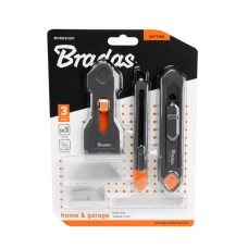 Набор ножей со скребком и сменными лезвиями, 3 шт., DIY-KN191809/SET2B