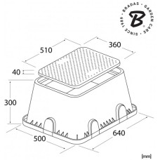 Коробка клапанная. люк. "JUMBO" 64x50см. DSSZ-P6450G
