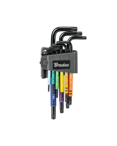 Набір ключів TORX TX 10-50 9 шт. мультиколор / довгі, DIY-HKT71-LO/B