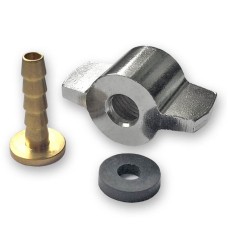 Накрутка-бабочка на автомобильный компрессор. 6мм. P/NK