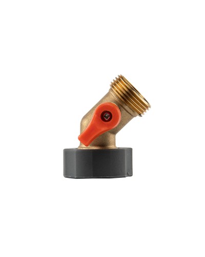 Соединитель с краном РО 3/4" выход РО 3/4", BRASS SOFT, BR-S2232/45