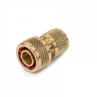 Коннектор латунный 3/4", STOP, BRASS, BR-2150