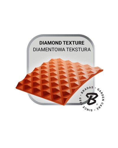 Нітрилові захисні рукавички, DIAMOND, розмір XL, 9-10, помаранчеві, RWJNDOR10