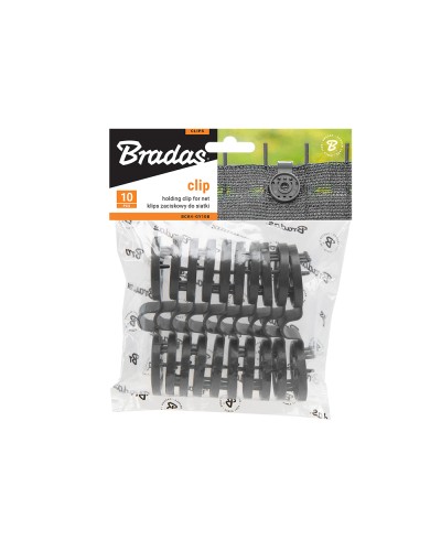 Зажим BUNGEE CORD CLIPS, 10 шт., сірий, BCK4-GY10B