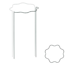 Волнистая кольцевая опора для растений 1/2 круга, Ø 30 см, высота 115 см, TYRP4F30115