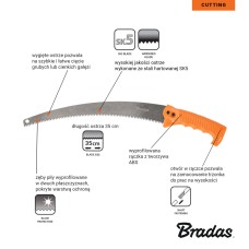 Садовая пила лезвие 35 см, V-SERIES, KT-V1405/3