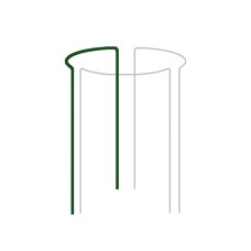 Опора для растений кольцевая 1/3 круга, 130см, Ø40см, TYRP340130
