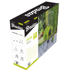 Катушка для шланга. 1/2'' 50м. CLOVER. LIME LINE. в цветной коробке. LE-9104