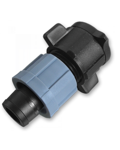 Старт-конектор короткий для крапельної стрічки в плаский шланг. DSTA11-02L
