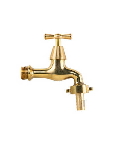 Кран вентильний РЗ 1/2", штуцер під шланг 3/4", латунний, TAPER HANDLE, GKK0TT123413