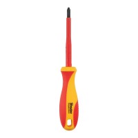Отвертка крестообразная, PH2 6/100 мм 1 кВ, HOME & GARAGE, DIY-PH112100-V