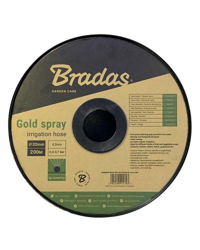 Стрічка зрошувальна Ø32мм / 18-200мм / 2.5-4.0м / 116л/год / 200м GOLD SPRAY. DSTGS322020-116-200