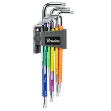 Набір ключів TORX TX 10-50 9 шт. мультиколор / подовжені, DIY-HKT62-EL/B