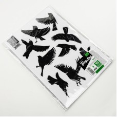 Наклейки для отпугивания птиц, МАЛЫЕ 9 шт., 10 листов, CTRL-BR001