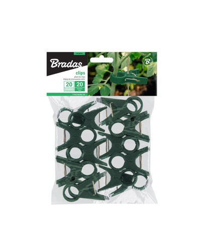 Зажимы для фиксации растений 20 мм, 20 шт., Green, TYK20GR/20
