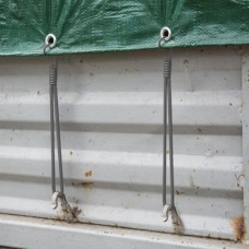 Петля эластичная 20см с металлическим крючком х 25шт. BUNGEE CORD HOOK. BCH4-0620GY-B